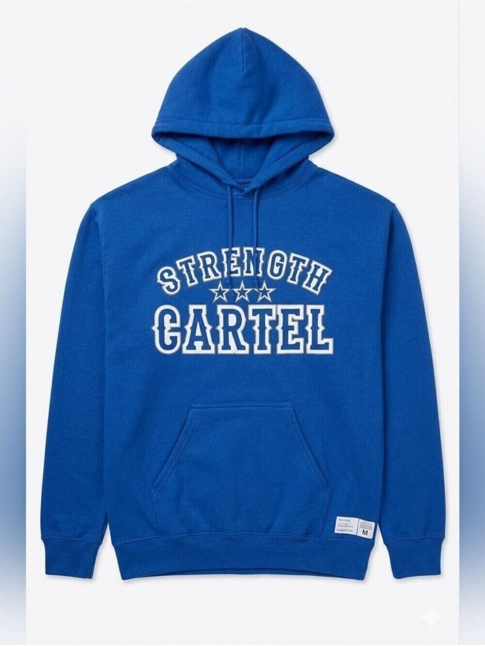Strength Cartel Lifters Big Boy OG Stars Pullover Blue Hoodie, Medium, NWT